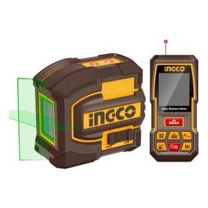 Set Medición Nivel Láser Verde 35mts + Medidor De Distancia