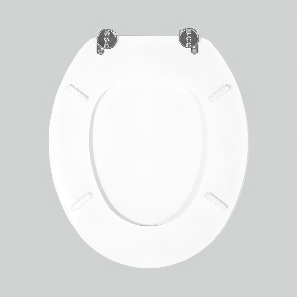 Asiento Inodoro Universal Madera Blanco Lh-2034 - Imagen 5