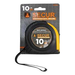 Cinta Métrica Secur 415026 10 Metros 25mm Centímetros Pulgadas