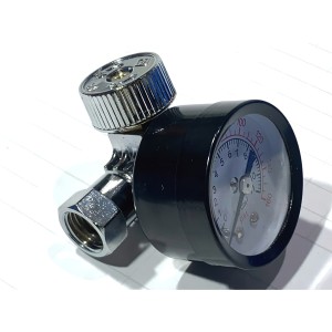 Regulador Presion Aire.x Pistola Pintor Auto C/ Manometro R2