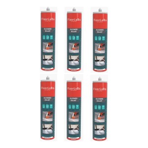 Pack 6 Sellador Acrílico Pintable Siliconado 500 Gramos