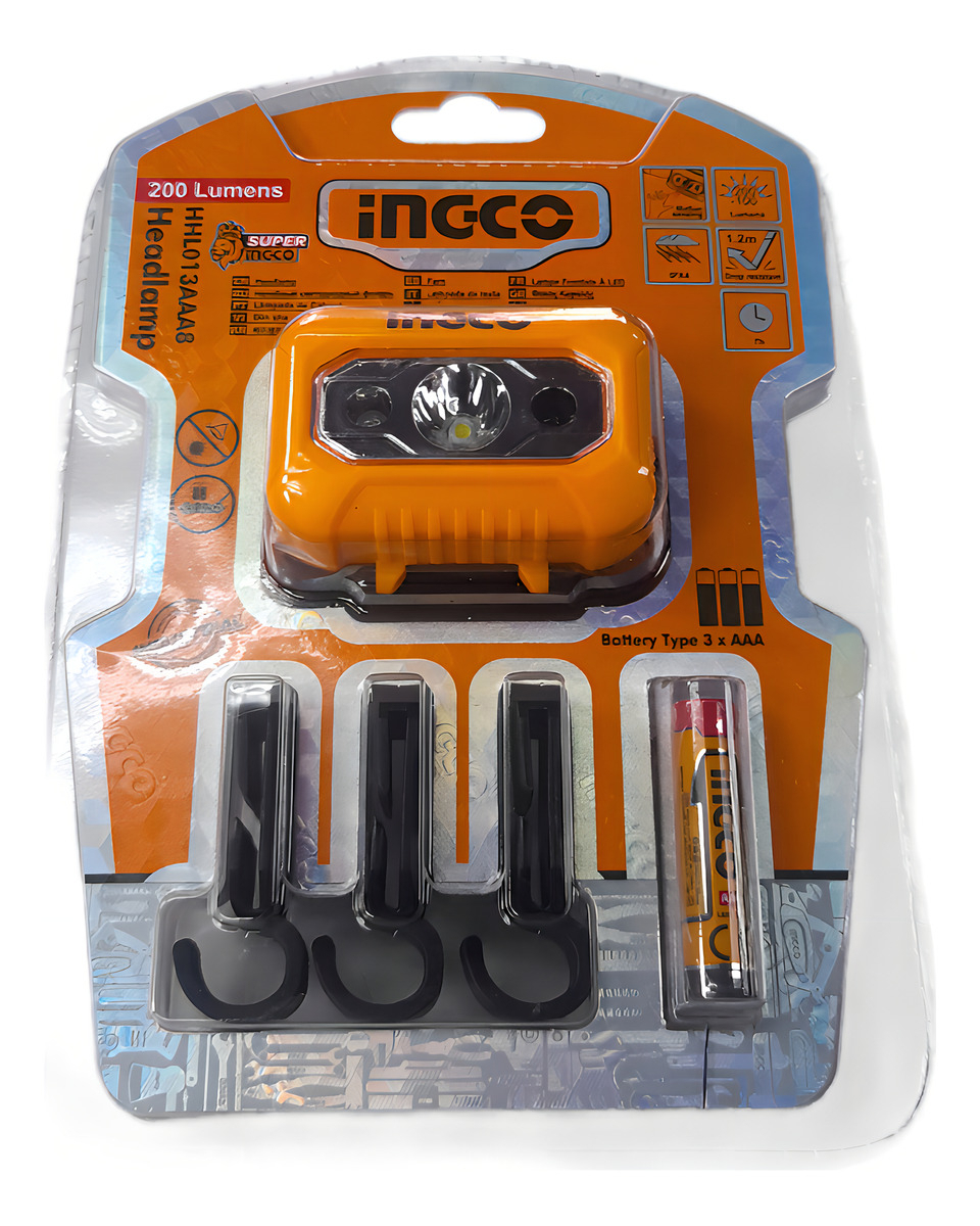 Linterna Vincha Led Ingco 100/200 Lumens Alcance 91 Mts - Imagen 2