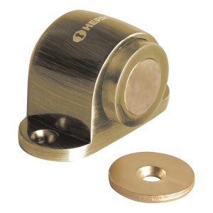 Tope Magnético Latón Antiguo Hermex Toma-2 Plateado Acero Inoxidable
