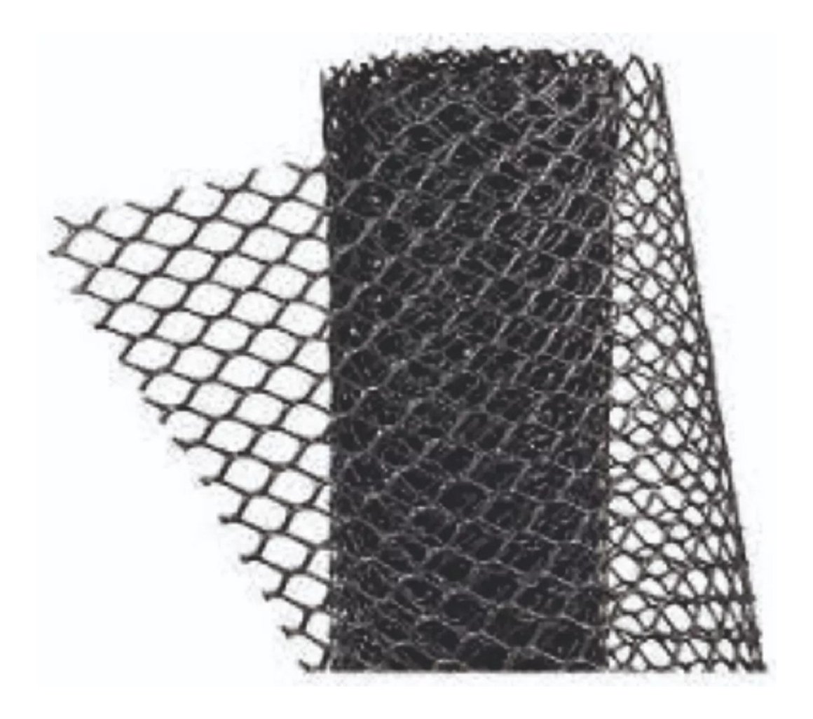 Cerco Malla Tejido Plastico Negro Pollito - Calado 1.3 Cms