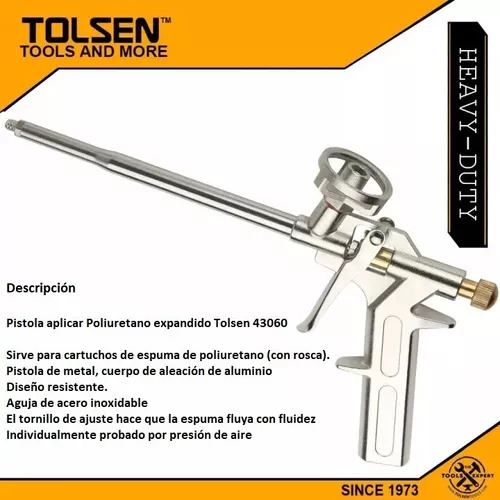 Pistola Aplicar Poliuretano Expandido Tolsen 43060 - Tyt - Imagen 2