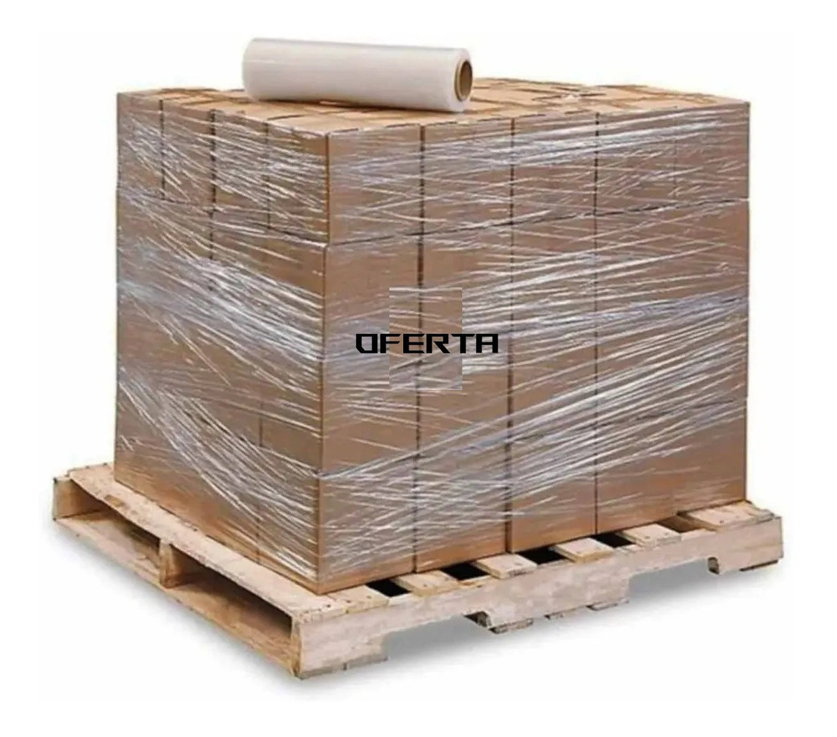 Film Nylon Stretch Embalar Paletizar 50 Cms 500 Mts 24 Mic - Imagen 2