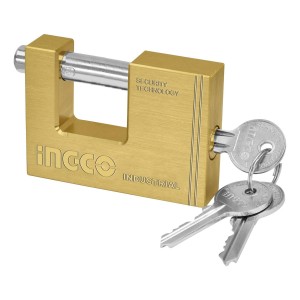 Candado Antipalanca Bronce 60mm Ingco 3 Llaves Dbbpl0602 Tyt