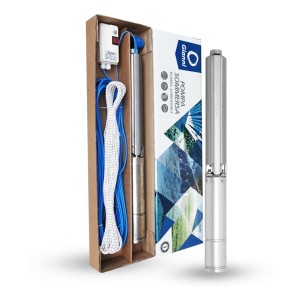 Bomba Sumergible De 1 Hp Kit Completo Altura Máxima 64 Mts