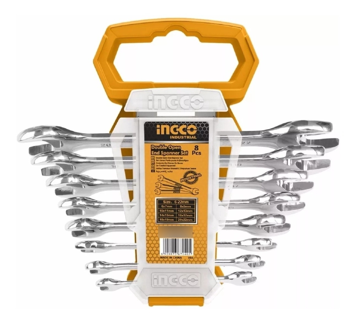 Juego De Llaves Combinadas Ingco 6-19mm Hkspa1088