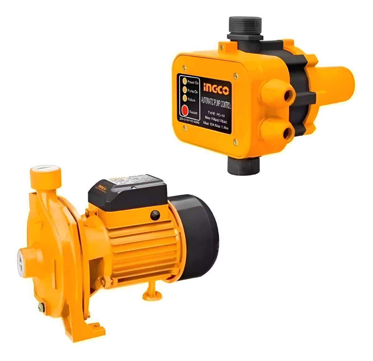 Kit Electrobombazo Ingco Bomba 1hp Centrifuga+ Press Control