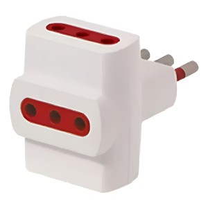 Adaptador Múltiple Con Ficha De 3 En Línea 3 Salidas 711000