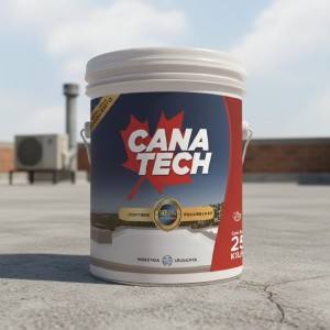 Pintura Membrana Liquida Impermeabilizante Canatech 20k Color Verde Musgo