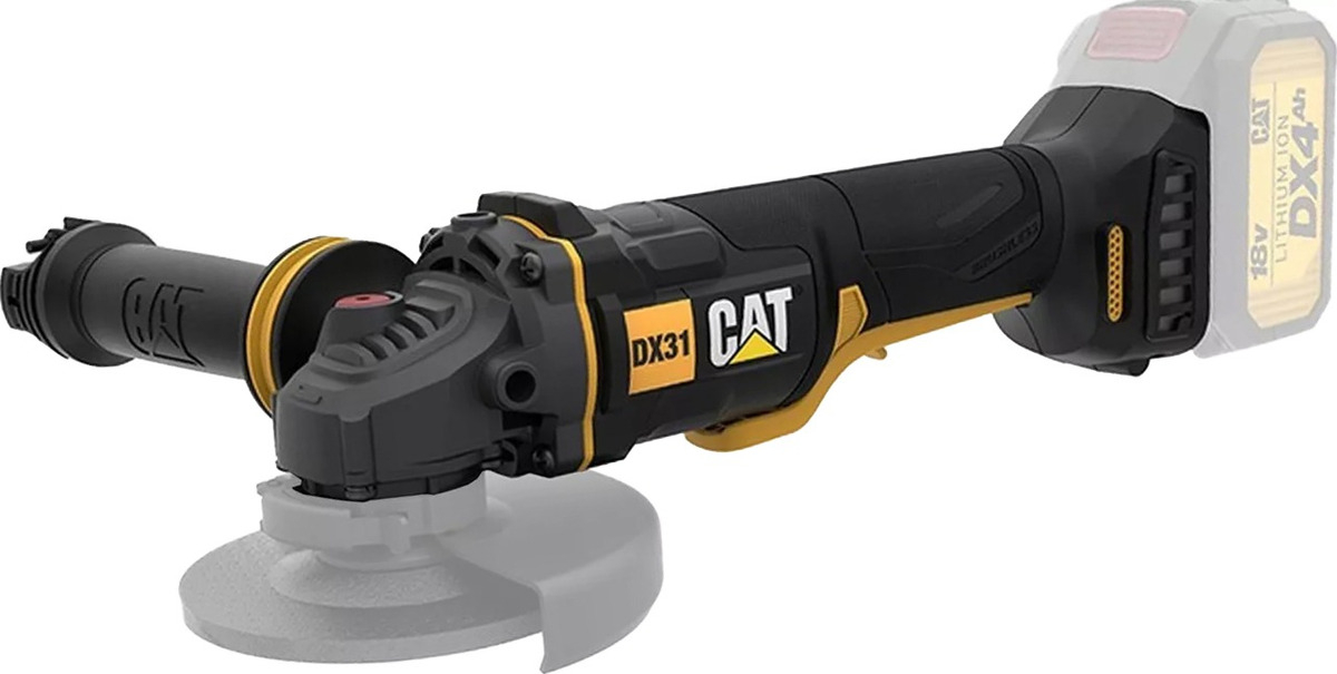 Amoladora Angular Inalambrica Brushless 115mm Cat + Acc Color Negro - Imagen 2