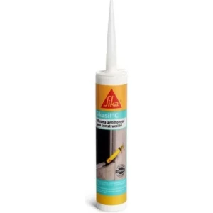 Sellador De Silicona Sikasil C - - 280cc Color Negro