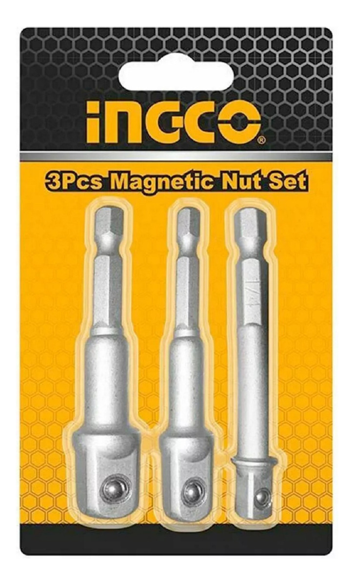 Set De 3 Adaptadores Para Dado 1/4 Ingco Super Oferta - Tyt