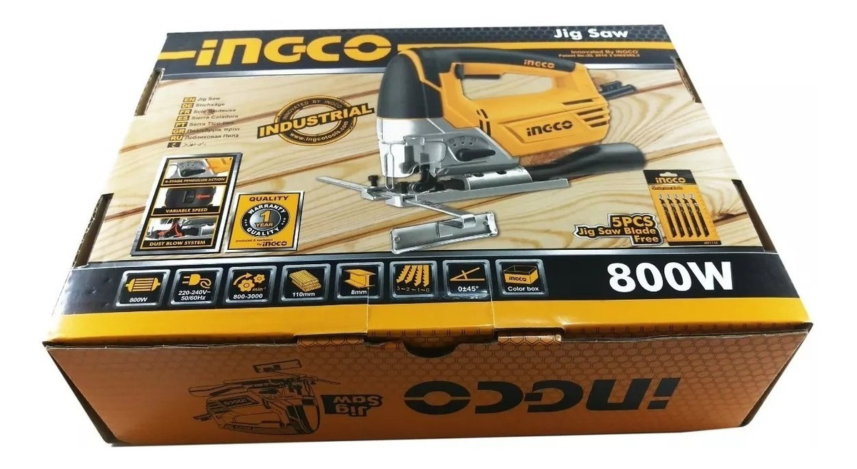 Sierra Caladora De Mano Madera Metal Ingco Js80028 220v - 240v 800w - Imagen 3
