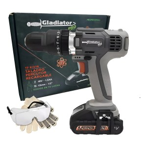 Taladro Atornillador Gladiator 18v 13mm Freedom Tp813/18 Tyt