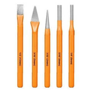 Juego De Cincel Y Punzones De 5 Piezas Wcc8395 Wadfow - Tyt