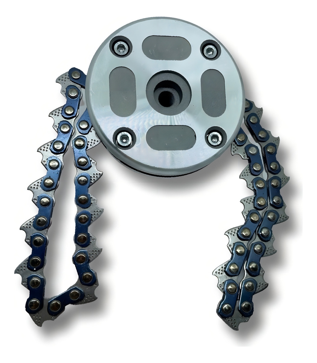 Bobina De Disco Con Cadena Para Desbrozadoras Toyama Tekna Lira, Color Naranja - Imagen 4