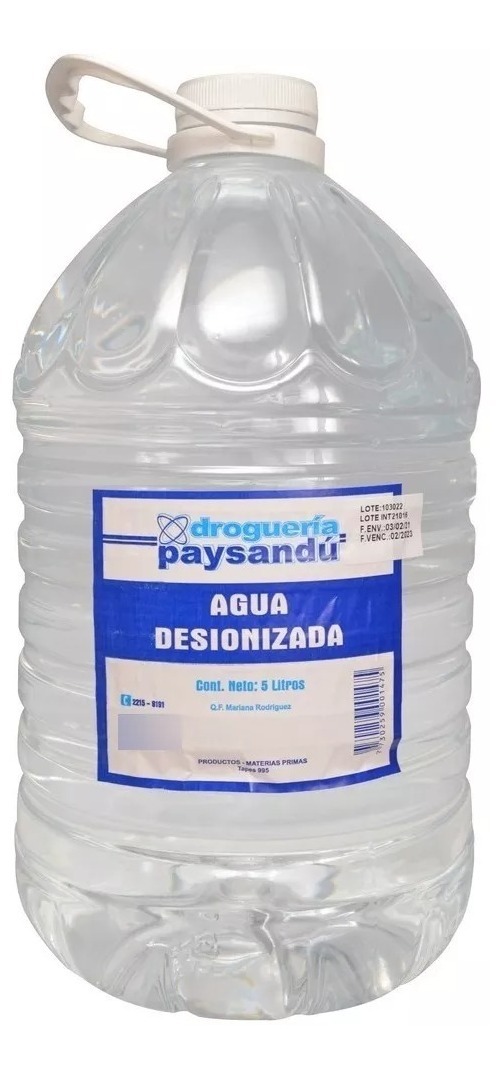 Agua Desionizada Destilada Radiador Bateria X5 Lts Oferta