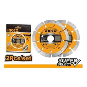 Set Discos Segmentado X2 4 1/2 Super Select Ingco Dmd0111523
