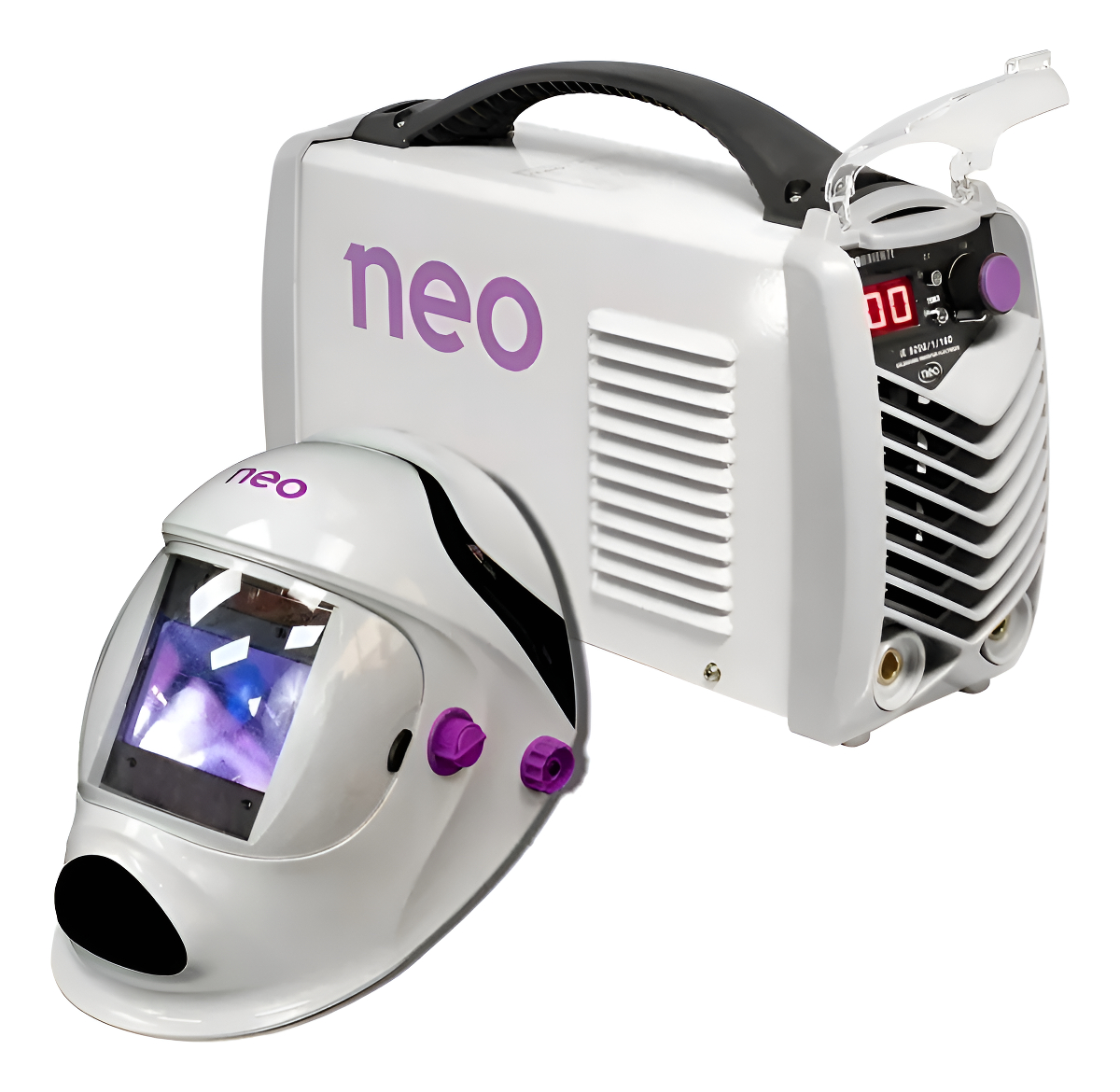 Soldadora 200amp Máscara De Soldar Neo Ie9200/1/220 Ms1002 1