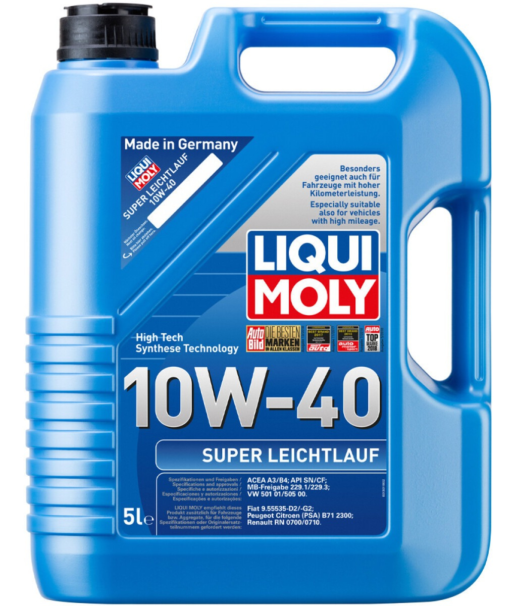 Aceite Para Motor Liqui Moly Sintético Super Leichtlauf 10w40 5l - Imagen 3