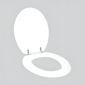 Asiento Inodoro Universal Madera Blanco Lh-2034