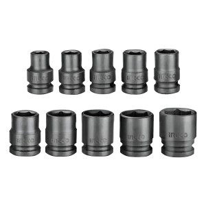 Set Dados Ingco 1/2 Llave De Impacto 10 Dados Nro 10 - 24