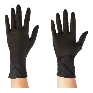 Guantes Desechable Descartable Nitrilo Negro X Caja 10 Unid