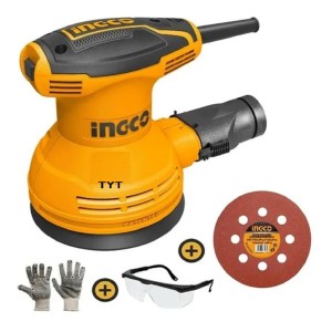 Lijadora Roto Orbital 320w Industrial Ingco C Bolsa+5hoja