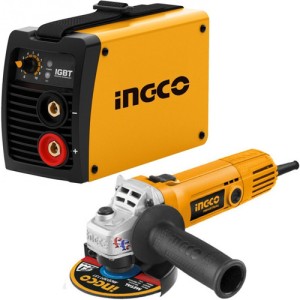 Kit Herrero Amoladora 4  1/2  + Soldadora Inverter Ingco 130 Amp