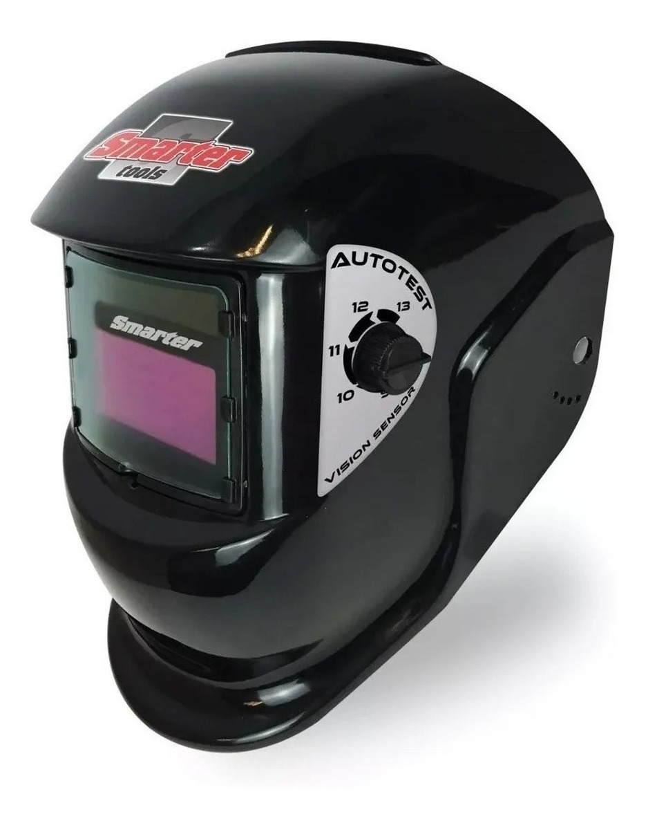 Máscara Soldar Fotosensible Smarter Negra Fotocromática Din 9-13 Negro
