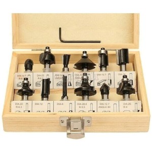 Kit 12 Fresas Tolsen 1/4 Mm Trompo Router Fresadora Tyt