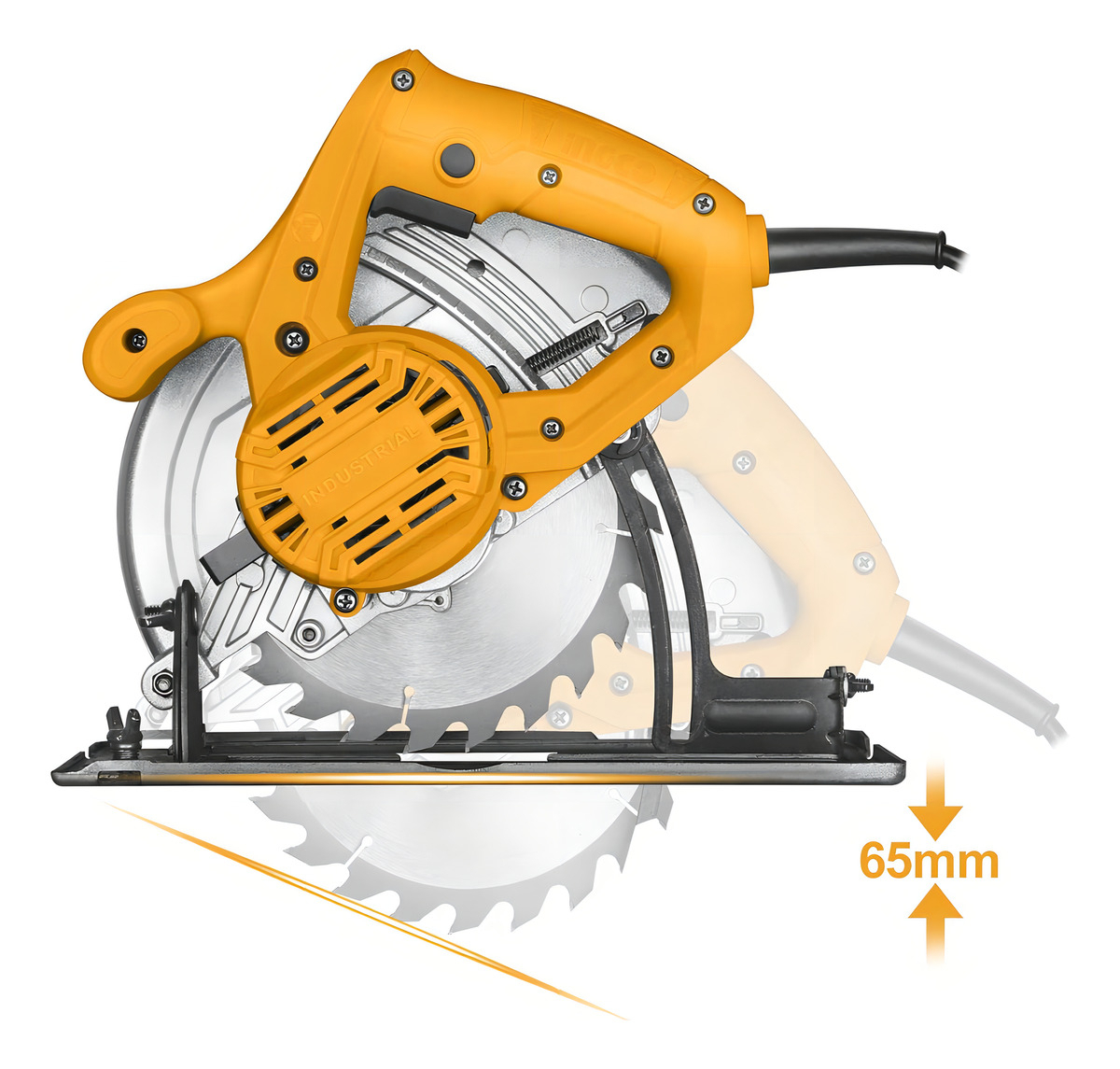 Sierra Circular 7 1/4 1400w Ingco Cs18538 - Imagen 6