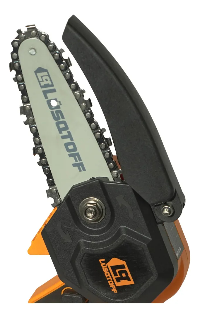 Mini Motosierra Con 2 Baterias Cargador Cadenas 18v Lusqtoff - Imagen 3