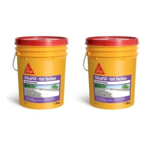 Membrana Líquida Sikafill - 100 Techos 20+20 Kg Colores