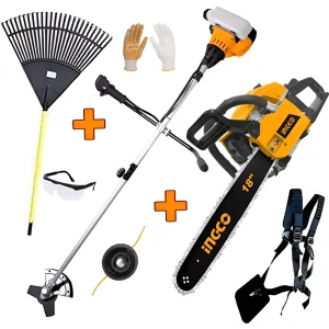 Kit Industrial Desmalezadora Nafta 45cc+ Motosierra Ingco