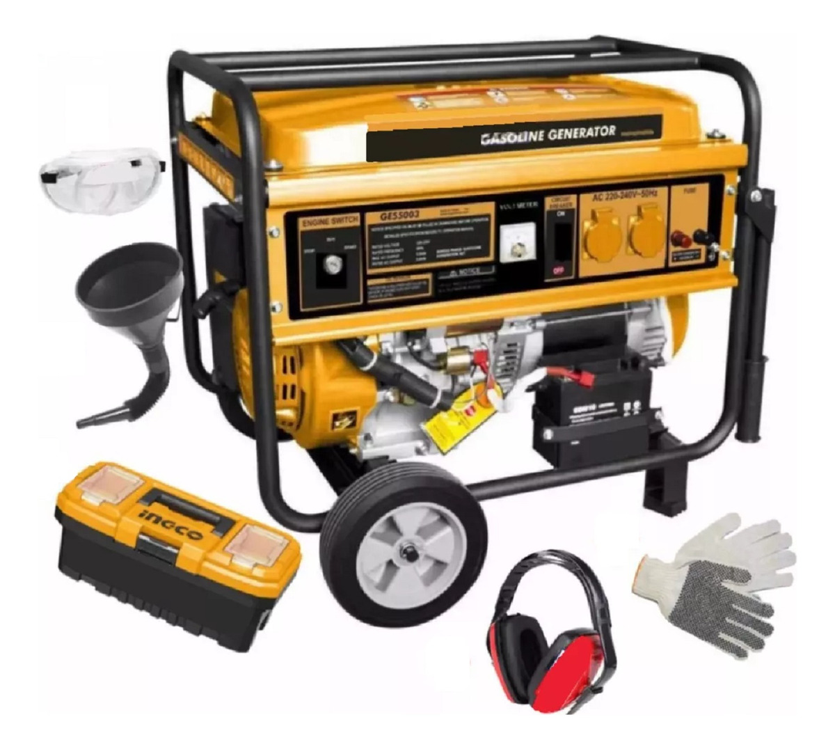 Generador 5.5kw Arranque Manual/electrico Ingco Ge55003 Tyt