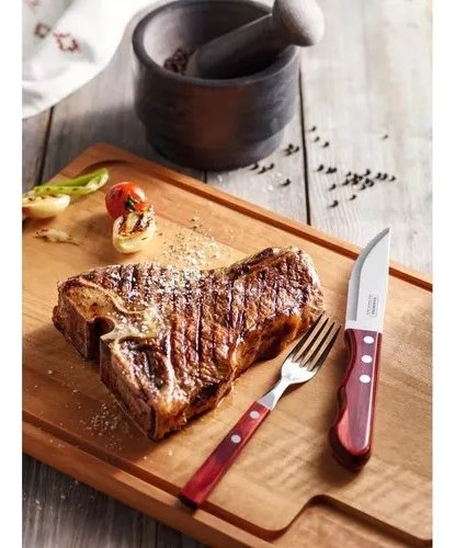 Juego Para Asado Jumbo Polywood Rojo 12 Piezas Tramontina - Imagen 3