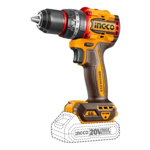 Taladro Atornillador Percutor 13mm Ingco Cidli206681 Color Amarillo