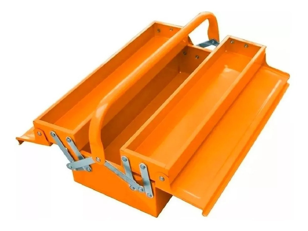 Caja Valija Herramientas Ingco Metálica Plegable 2 Niveles