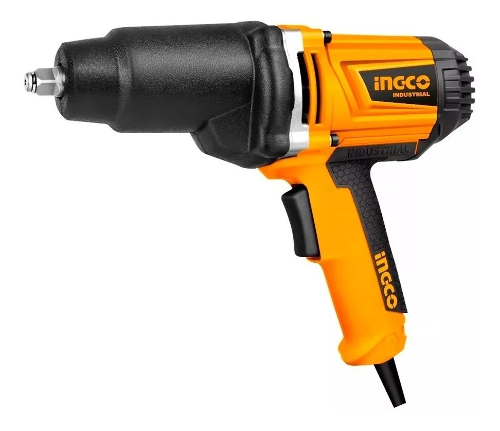 Llave De Impacto 1/2 Ingco Iw10508 Electrica 1050w + 6 Dados Color Amarillo Frecuencia 50 - Imagen 2