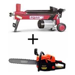 Rajadora Leña Equus 7 Ton + Motosierra 52ccc - Tyt