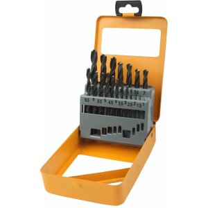 Juego 19 Mechas Acero Rápido Hss En Caja Tolsen 10mm 75081