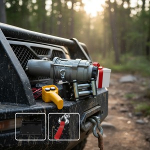 Malacate Eléctrico Tyt 12v 1800kg Linga 15m Premium 4500lbs