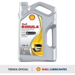 Aceite De Motor Shell Rimula R4 L 15w40 4 Litros
