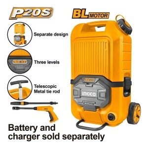 Hidrolavadora Bateria 90bar Ingco Cpwli4006 - Smf Color Anaranjado