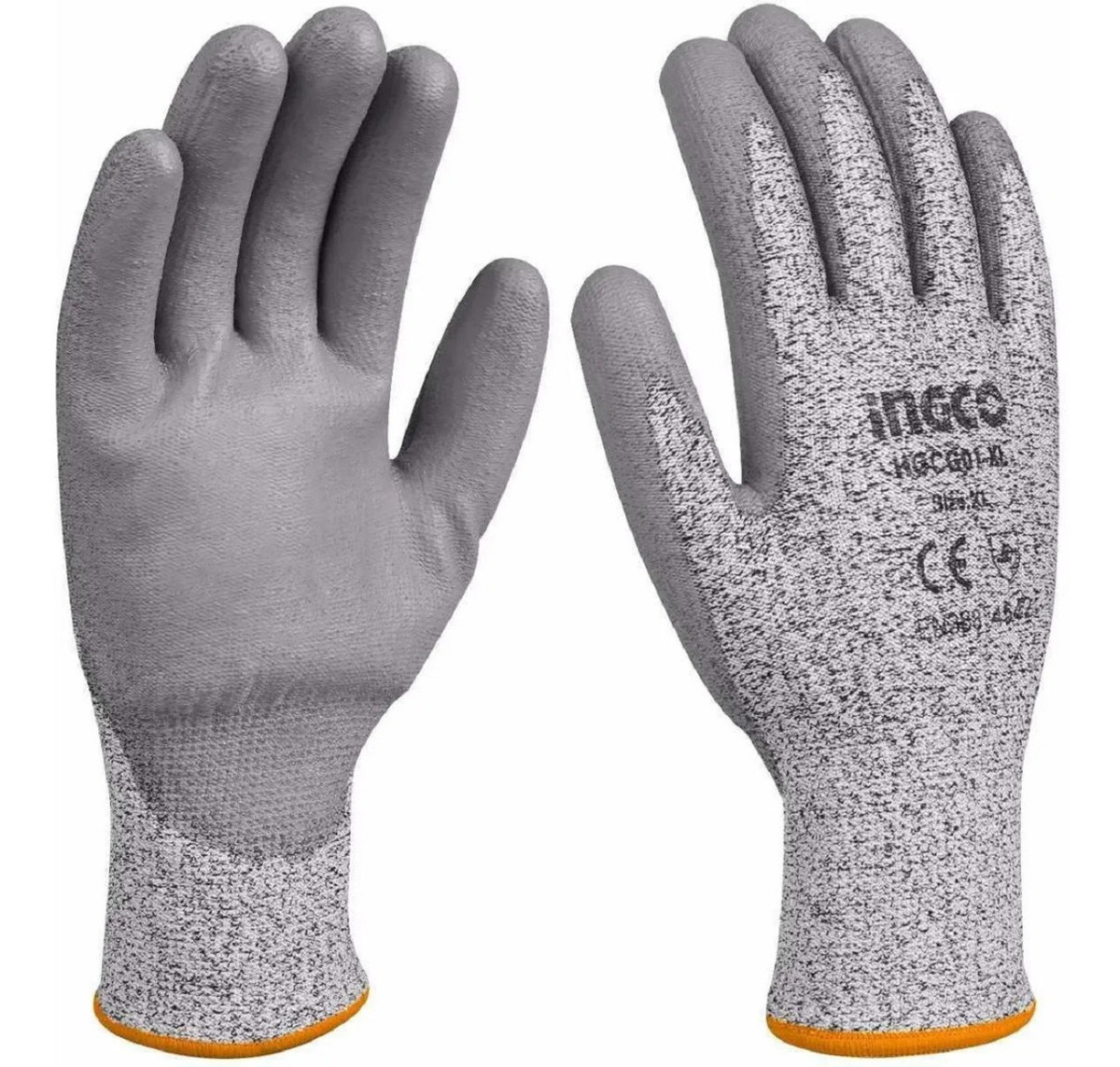 Guantes Trabajo Resistente A Pequeños Cortes Ingco Hgcg01-xl