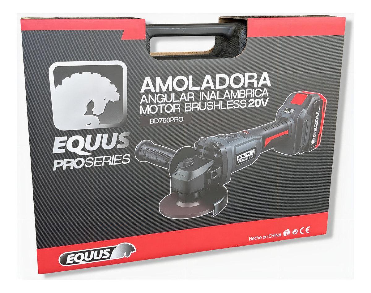 Amoladora Equus Pro Series Motor S/ Carbones C/1 Bateria - Imagen 4